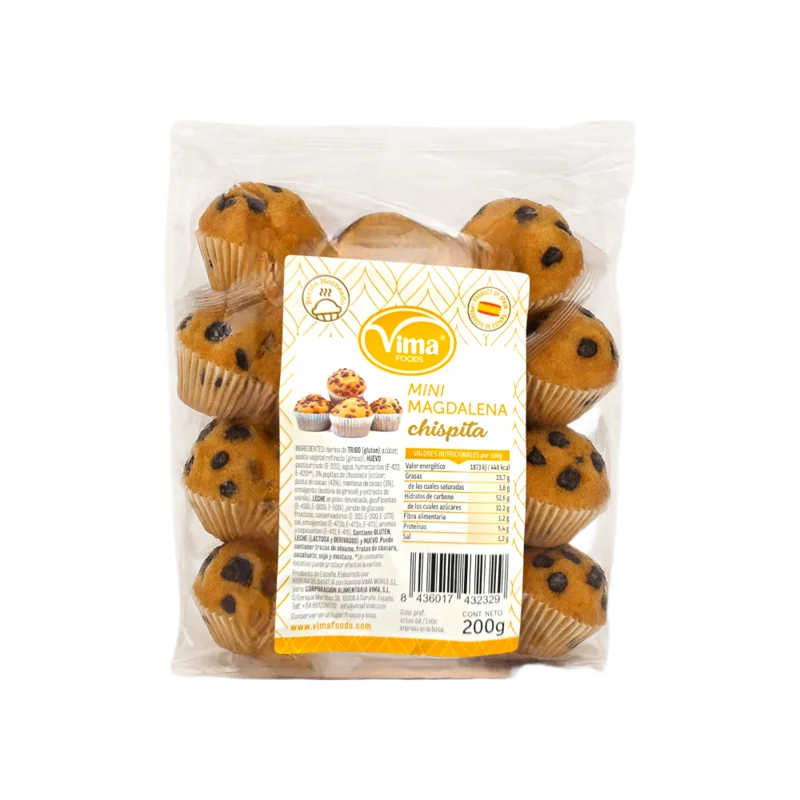 Mini Magdalenas con Chispitas Vima 200 g