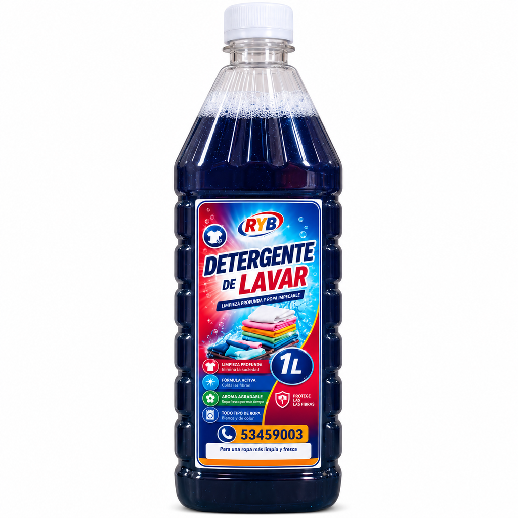 [HOG-00042] Detergente Premium para Ropa RYB 1L