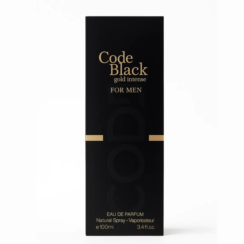 [HIG-00026] Code Black Gold Intense For Men - Eau de Parfum (100 ml / 3.4 fl oz)