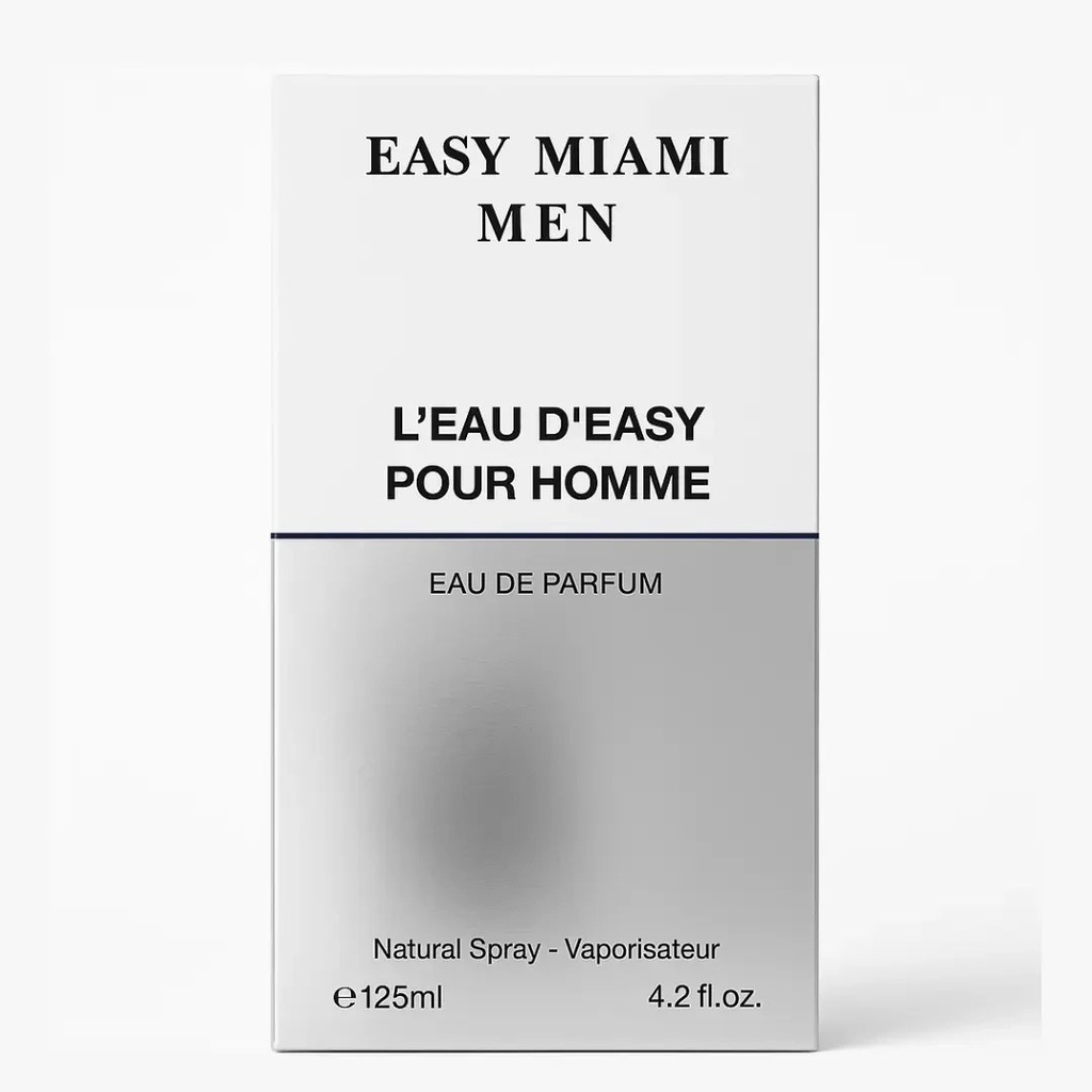[HIG-00044] Easy Miami Men - L’Eau D’Easy Pour Homme - Eau de Parfum (125 ml / 4.2 fl oz)