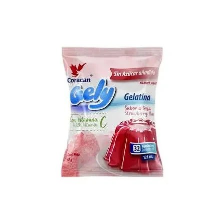 [SNA-00022] Gelatina Gely Fresa 92 g 32 porciones