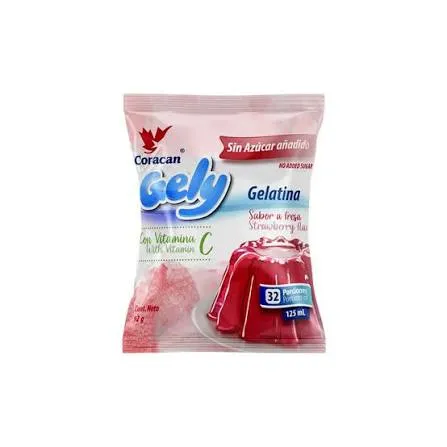 [GELYFRESA32] Gelatina Gely Fresa 92 g  32 porciones
