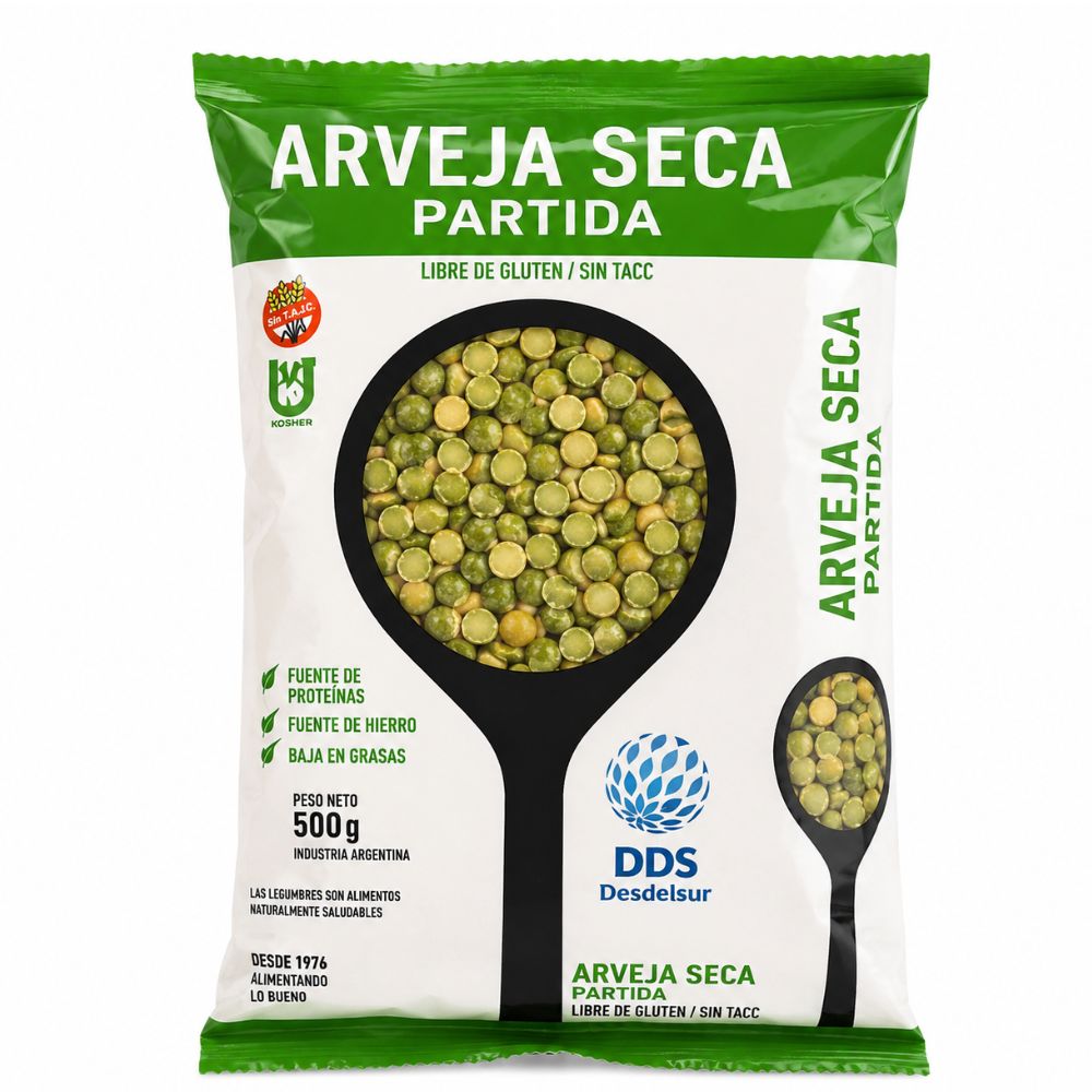 Arveja seca partida