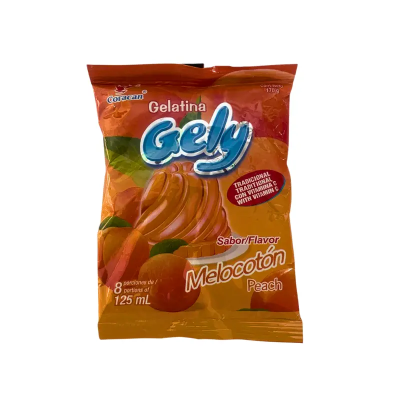 [GELGELY] Gelatina Gely Melocotón 125 ml 8 porciones