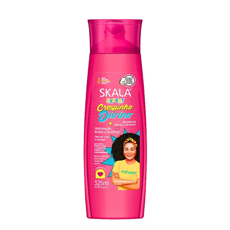 Shampoo Skala Crespinho Divino 325 ml – Hidratación y Brillo para Rizos