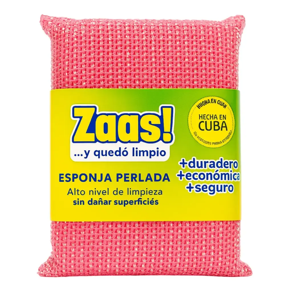 Esponja Perlada Zaass – Producto Cubano de Limpieza