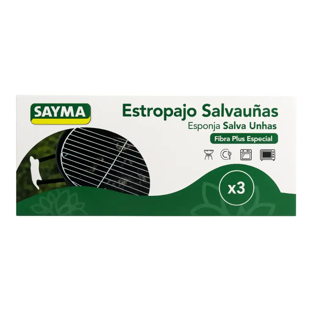 [ESUPLX3] Estropajo Salva Uñas Sayma x3
