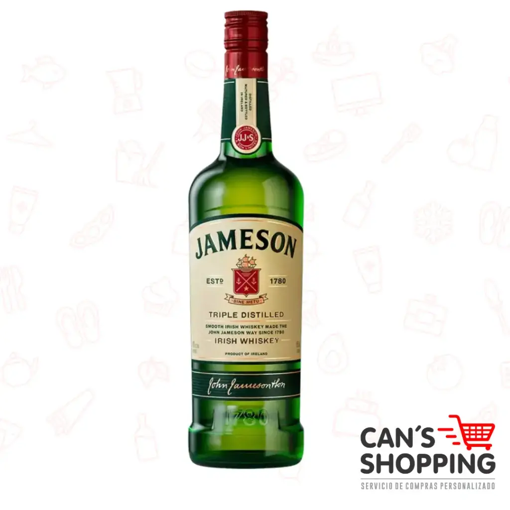 Whisky Jameson Irlandés 700ml – Triple Destilado Suave y Premium