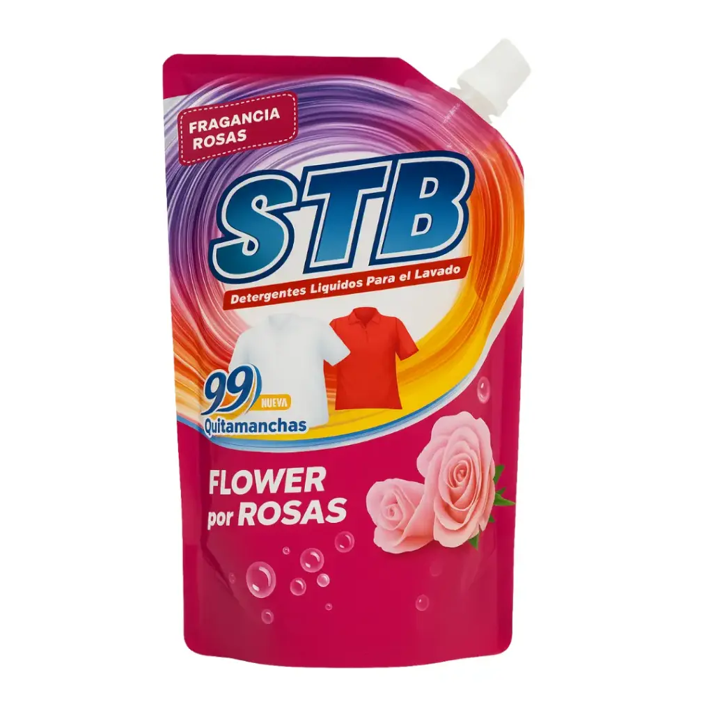 Detergente Líquido STB Flower por Rosas – Aroma Intenso