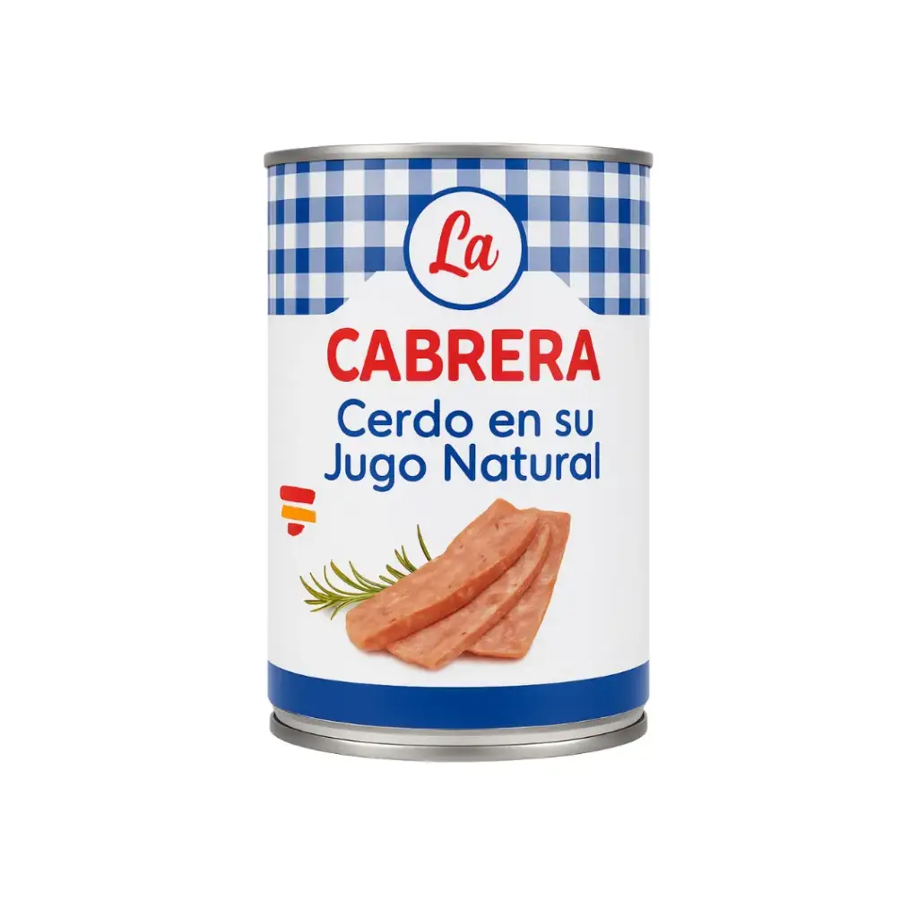 Cerdo en su Jugo Natural La Cabrera 400g – Conserva Española de Calidad