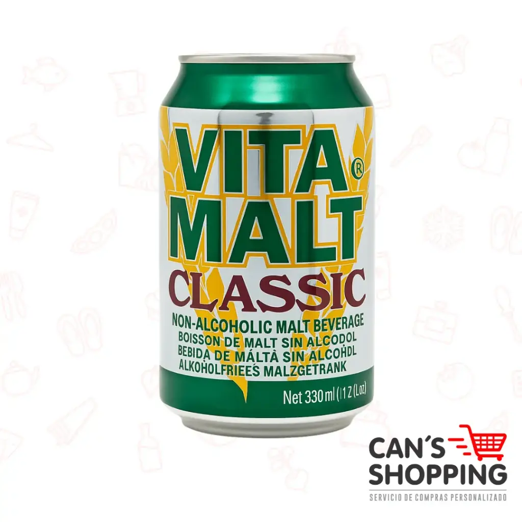 Vita Malt Classic 330 ml – Bebida de Malta Sin Alcohol