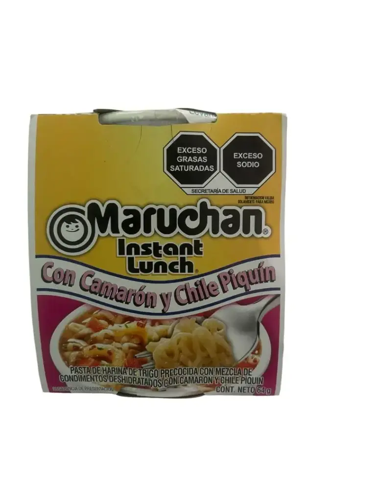 Sopa instantánea Maruchan Camarón y Chile 