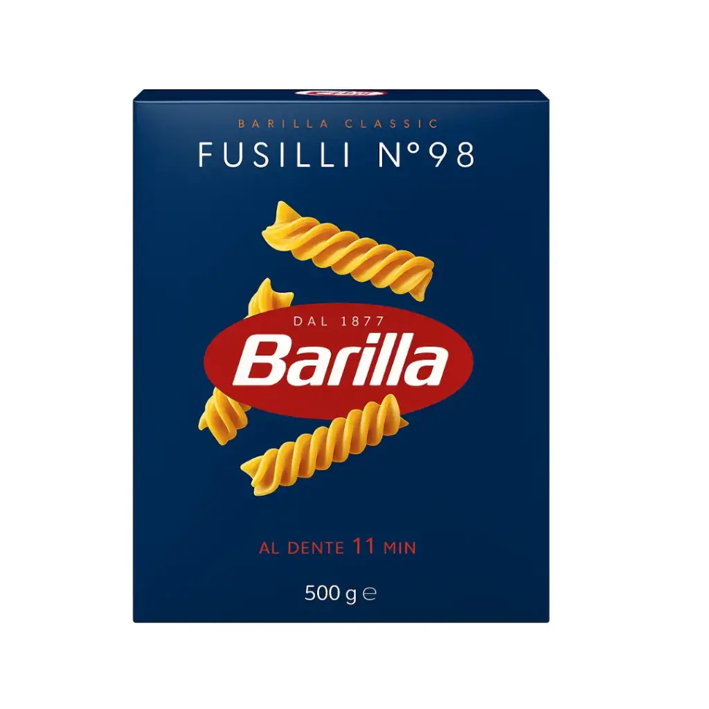 Pasta Fusilli  Barilla  No 98 500 g Puro sabor Italiano