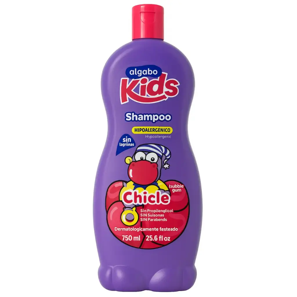 [KSHALGAB] Kids Shampoo Chicle Hipoalergénico 750 ml