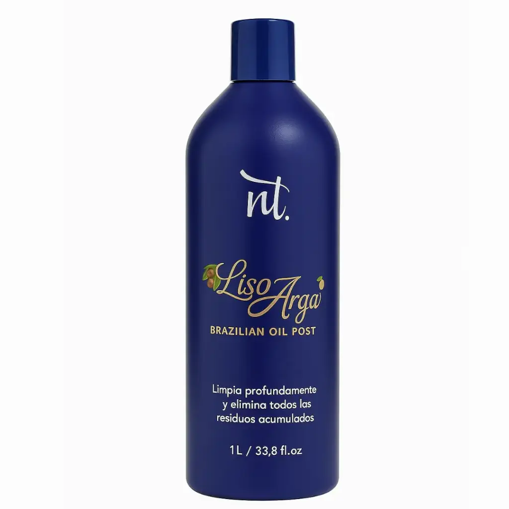 Shampoo Liso Argán Clarificante  -Base de Aceite 1000 ml
