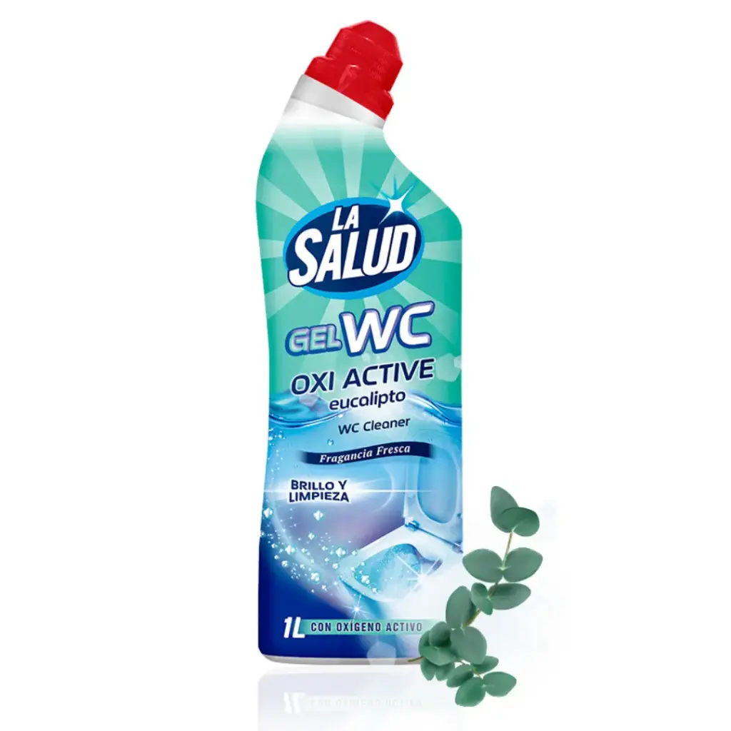 Gel WC La Salud Oxi Active Eucalipto 1L – Limpieza con Oxígeno Activo