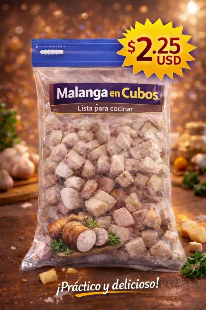 Malanga peladas y picadas -Pqte de 3 Lbs