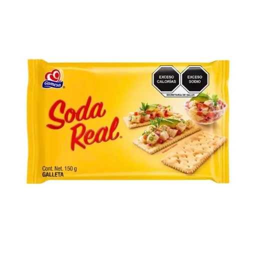 [P044] 🍪 Galletas Soda Real Gamesa 150g – Crujientes y Versátiles 
