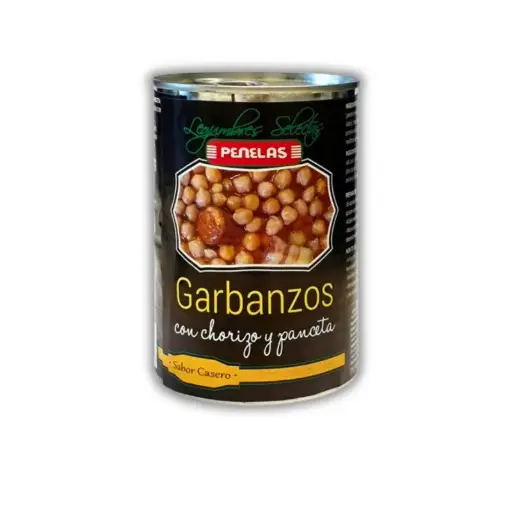 [P047] 🥫 Garbanzos con Chorizo y Panceta Penelas 420g