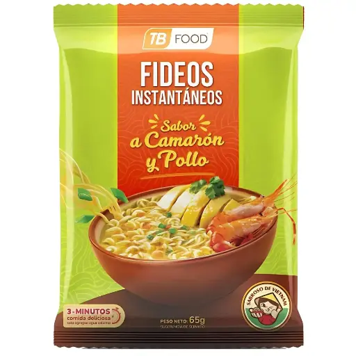 [P102] Fideos instantáneos de camarón y pollo