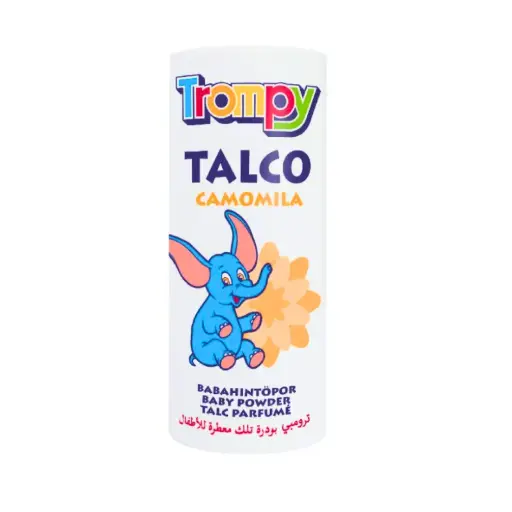 [P108] 📦 Talco Trompy Camomila 250g – Suavidad y Protección para Bebés