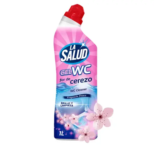 [P156] 📦 Gel WC Flor de Cerezo La Salud 1L – Fragancia Floral y Brillo 
