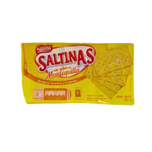 [P249] 🍘 Galletas Nestlé Saltinas con Sabor a Mantequilla (234g)