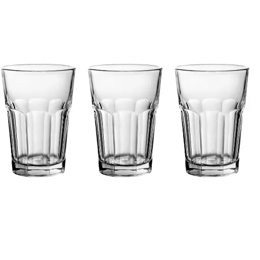 [S3VVP330] 🥃 Set de 3 Vasos de Vidrio Pasabahce – 330 ml