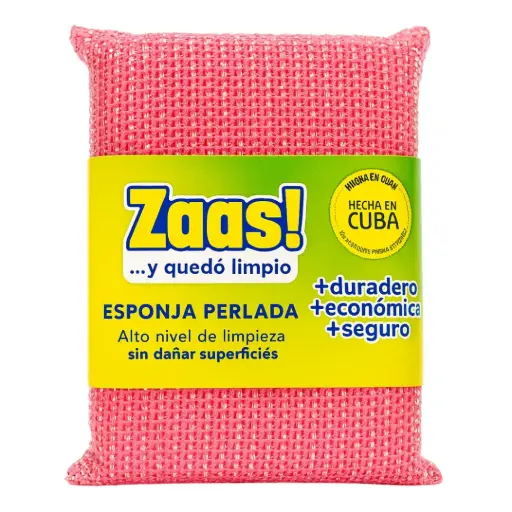 [EPZPCL1] Esponja Perlada Zaass – Producto Cubano de Limpieza