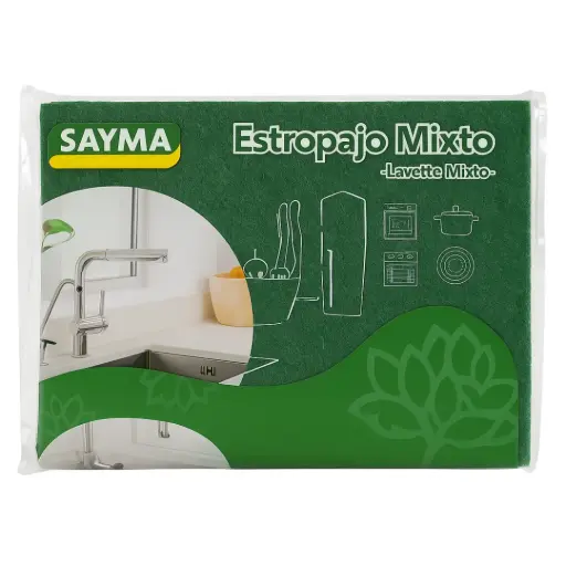 [EMSLECH] Estropajo Mixto Sayma – Limpieza Eficiente para Cocina y Hogar