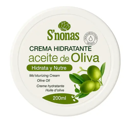 [CHSAONP200] Crema Hidratante S’nonas Aceite de Oliva 200ml – Nutrición Profunda