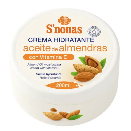 [CHSAVE200] Crema Hidratante S’nonas Almendras con Vitamina E 200ml