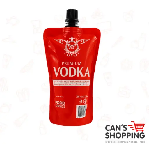 [V77PPPE] Vodka 7&7 Premium 200ml – Pouch Práctico y Elegante