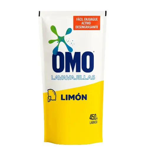 [LVVOMOL450] Lavavajillas OMO Limón 450 ml – Desengrasante y Fresco