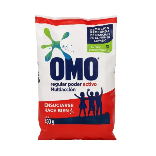 [DTPOMOM] Detergente en Polvo OMO Multiacción 450g – Poder Activo