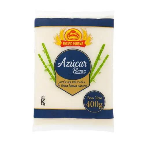 [AZBMPNRC4] Azúcar Blanca Molino Panamá 400g – Natural y Refinada de Caña