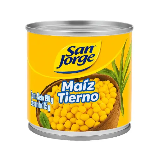 [MTSJ115] Maíz Tierno San Jorge 115g – Enlatado Natural y Listo para Servir