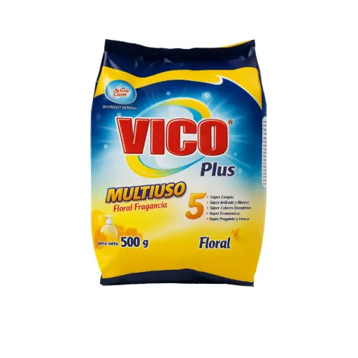 [DVMPLF500] Detergente Vico Multiusos Plus Floral 500g