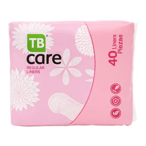 [PDTBCRX40] Protectores Diarios TB Care Regular Liners x40 – Comodidad y Frescura