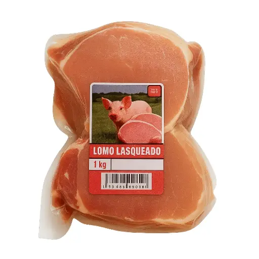 [LCDLQ1] Lomo de Cerdo Lasqueado 1 kg – Corte Magro y Listo para Cocinar