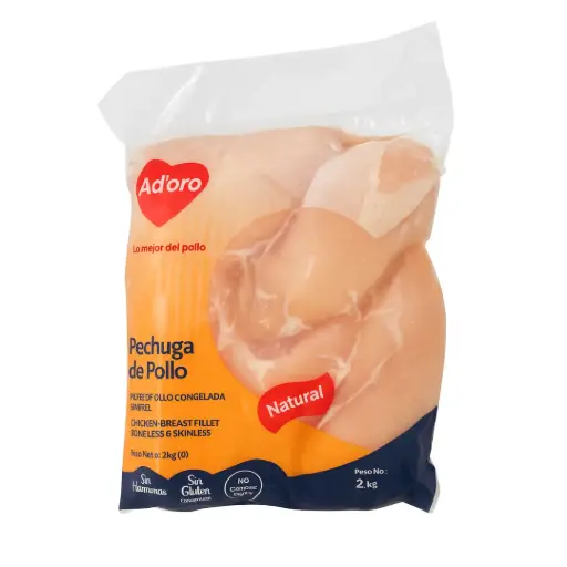 [PPADRONC2] Pechuga de Pollo Ad’oro 2kg – Natural y Congelada