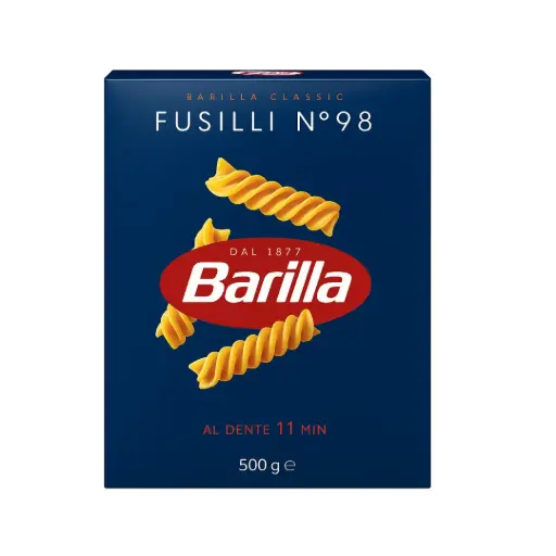 [PFUSBAR] Pasta Fusilli  Barilla  No 98 500 g Puro sabor Italiano