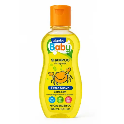 [SBAHIPOA] Shampoo Baby Algabo -Extra Suave Hipoalergénico 200 ml