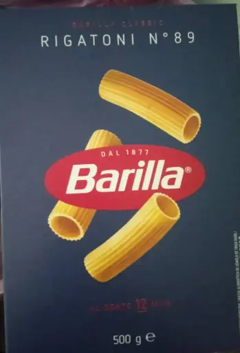 [PBARIGA] Pasta Barilla Rigatoni - 550g.Puro sabor Italiano